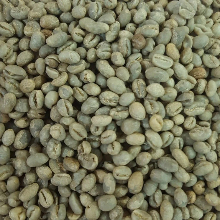green peaberry coffe beans